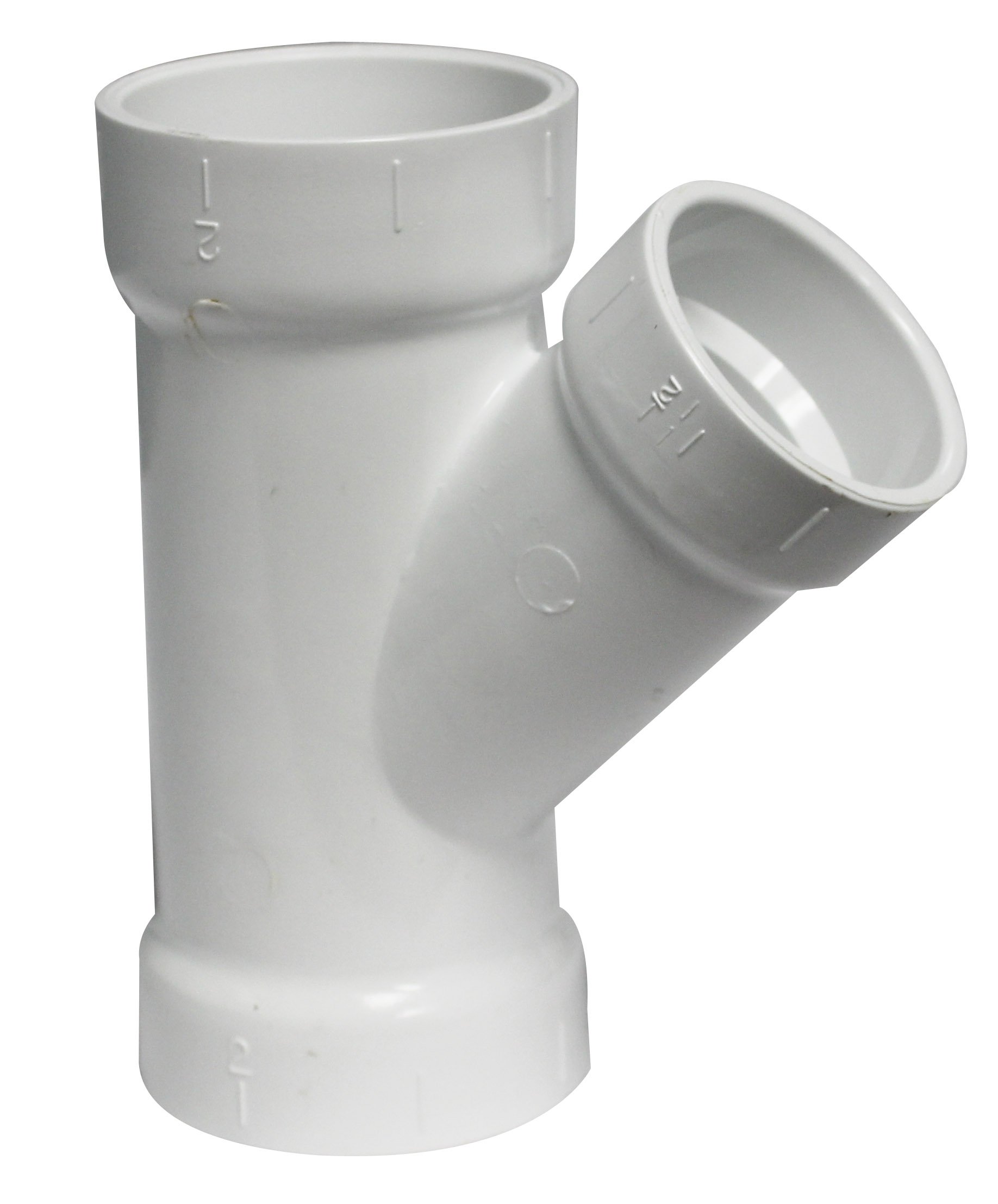 Amazon.com: Canplas 192325L PVC DWV Y, 2 x 2 x 1-1/2-Inch, White